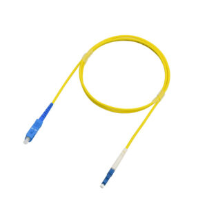 Fiber Optic Patch Cable|Fiber Optic Patchcord LC/UPC-SC/UPC Single Mode OS2 G657A1 Simplex 2.0mm OFNR Riser 30m(98ft)