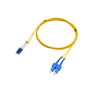 Fiber Optic Patch Cable|Fiber Optic Patchcord LC/UPC-SC/UPC Single Mode OS2 G657A1 Duplex 2.0mm OFNR Riser 25m(82ft)