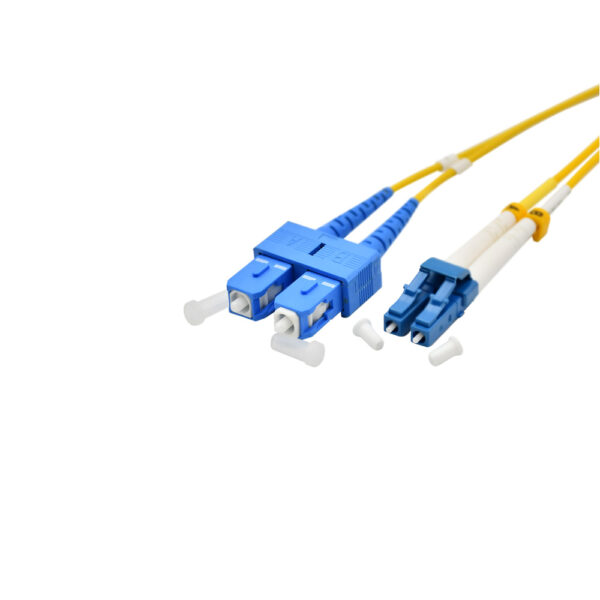 Fiber Optic Patch Cable|Fiber Optic Patchcord LC/UPC-SC/UPC Single Mode OS2 G657A1 Duplex 2.0mm OFNR Riser 10m(33ft) - Image 4