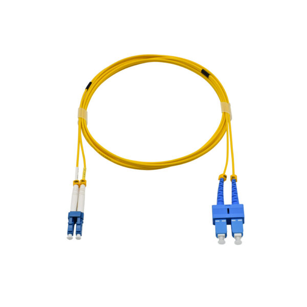 Fiber Optic Patch Cable|Fiber Optic Patchcord LC/UPC-SC/UPC Single Mode OS2 G657A1 Duplex 2.0mm OFNR Riser 10m(33ft) - Image 2