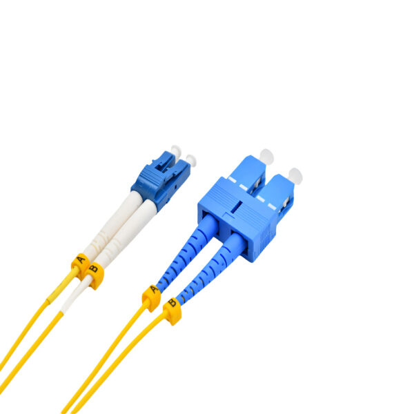 Fiber Optic Patch Cable|Fiber Optic Patchcord LC/UPC-SC/UPC Single Mode OS2 G657A1 Duplex 2.0mm OFNR Riser 10m(33ft) - Image 3