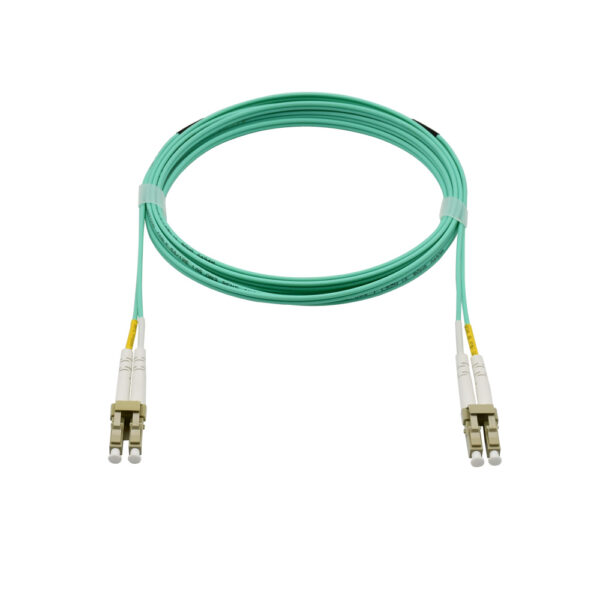Fiber Optic Patch Cable|Fiber Optic Patchcord LC/PC-LC/PC Multimode OM3 Corning 50/125um Duplex 2.0mm OFNR Riser 20m(66ft) - Image 2