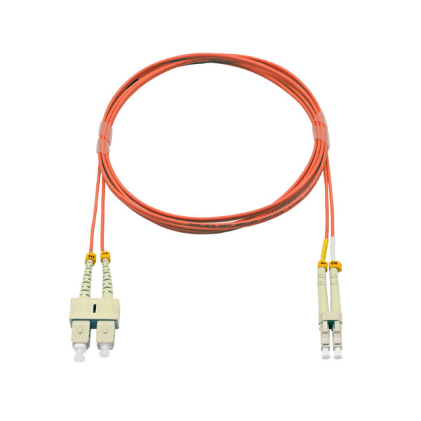 Fiber Optic Patch Cable|Fiber Optic Patchcord LC/PC-SC/PC Multimode OM2 50/125um Duplex 2.0mm OFNR Riser 30m(98ft) - Image 2