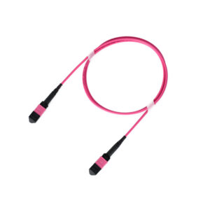 Fiber Optic Patch Cable|Fiber Optic Patchcord MTP-MTP F to F 24 Cores Type B Multimode OM4 Corning Elite Low Loss ≤0.35dB 3.0mm OFNR Riser 30m (98ft)
