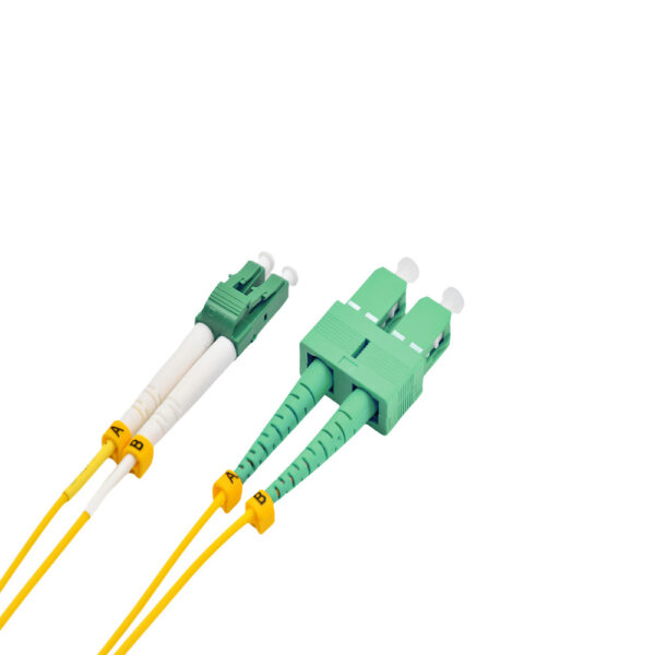 Fiber Optic Patch Cable|Fiber Optic Patchcord LC/APC-SC/APC Single Mode OS2 G657A1 Duplex 2.0mm Flame Retardant LSZH 5m(16.5ft) - Image 4