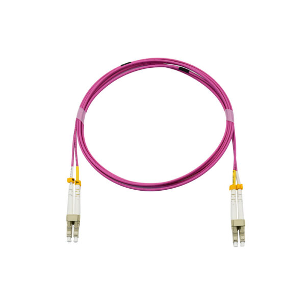 Fiber Optic Patch Cable|Fiber Optic Patchcord LC/PC-LC/PC Multimode OM4 Corning 50/125um Duplex 2.0mm Flame Retardant LSZH 2m(6.5ft) - Image 2