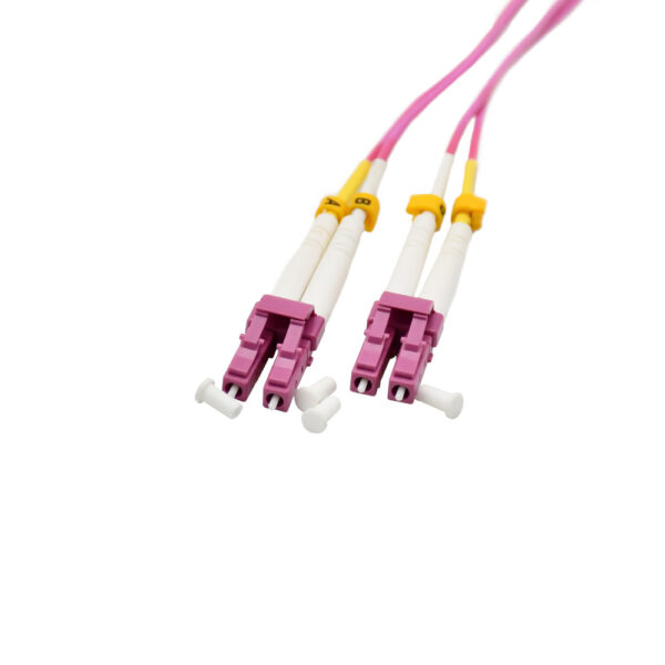 Fiber Optic Patch Cable|Fiber Optic Patchcord LC/PC-LC/PC Multimode OM4 Corning 50/125um Duplex 2.0mm Flame Retardant LSZH 2m(6.5ft) - Image 4