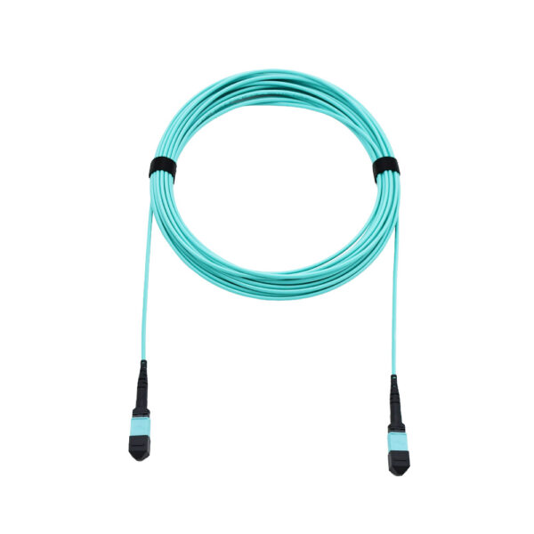 Fiber Optic Patch Cable|Fiber Optic Patchcord MTP-MTP F to F 24 Cores Type B Multimode 10G OM3 Corning Elite Low Loss ≤0.35dB 3.0mm Flame Retardant LSZH 1m (3ft) - Image 2