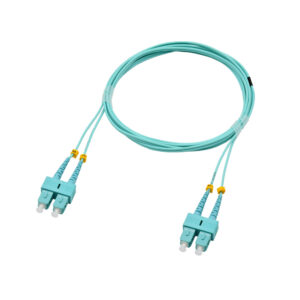 Fiber Optic Patch Cable|Fiber Optic Patchcord SC/PC-SC/PC Multimode OM3 Corning 50/125um Duplex 2.0mm OFNP Plenum 3m(10ft)