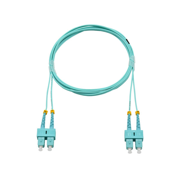 Fiber Optic Patch Cable|Fiber Optic Patchcord SC/PC-SC/PC Multimode OM3 Corning 50/125um Duplex 2.0mm OFNR Riser 5m(16.5ft) - Image 2