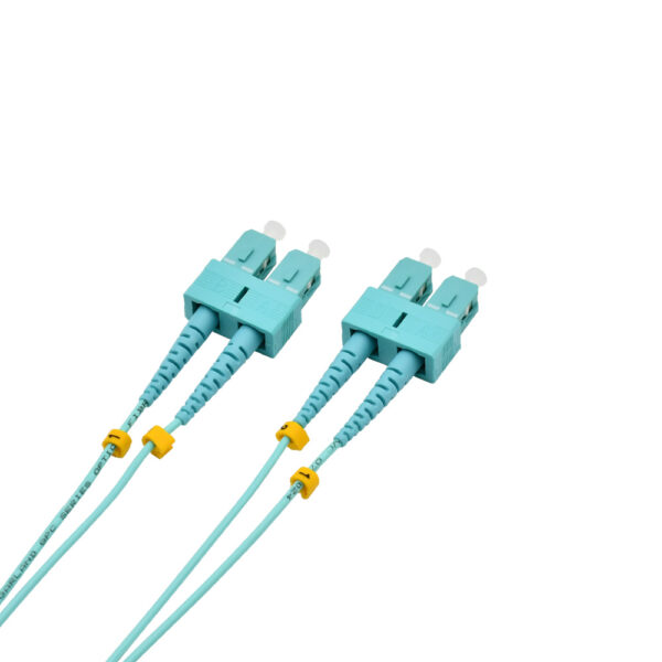 Fiber Optic Patch Cable|Fiber Optic Patchcord SC/PC-SC/PC Multimode OM3 Corning 50/125um Duplex 2.0mm OFNR Riser 5m(16.5ft) - Image 3