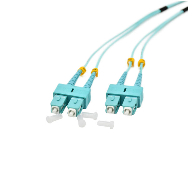 Fiber Optic Patch Cable|Fiber Optic Patchcord SC/PC-SC/PC Multimode OM3 Corning 50/125um Duplex 2.0mm OFNR Riser 5m(16.5ft) - Image 4