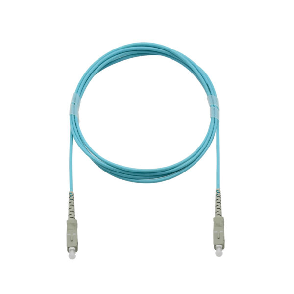 Fiber Optic Patch Cable|Fiber Optic Patchcord SC/PC-SC/PC Multimode OM3 Corning 50/125um Simplex 2.0mm OFNR Riser 5m(16.5ft)