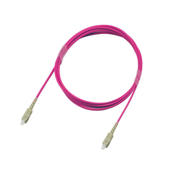 Fiber Optic Patch Cable|Fiber Optic Patchcord SC/PC-SC/PC Multimode OM4 Corning 50/125um Simplex 2.0mm OFNR Riser 5m(16.5ft) - Image 2