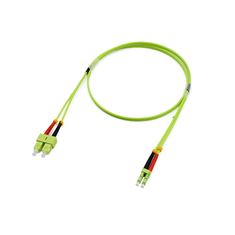 Fiber Optic Patch Cable|Fiber Optic Patchcord LC/PC-SC/PC Multimode OM5 50/125um Duplex 2.0mm OFNP Plenum 25m(82ft)