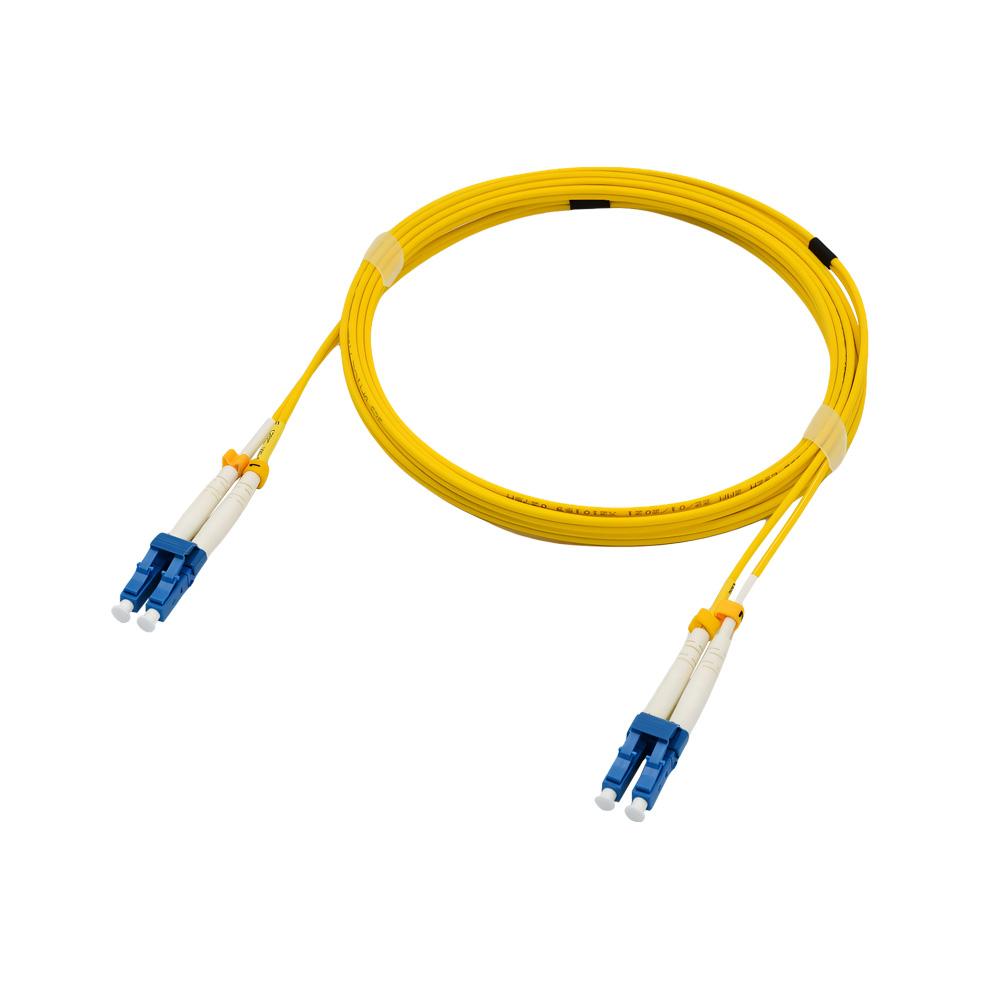 Fiber Optic Patch Cable|Fiber Optic Patchcord LC/UPC-LC/UPC Single Mode OS2 Corning SMF-28 Ultra Duplex 2.0mm OFNR Riser 1m(3ft)