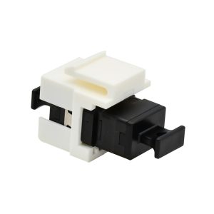 Fiber Optic Keystone Jack Adapter|Coupler MPO/APC 8/12/24 Cores Single Mode OS2 Black Key Up/Key Up
