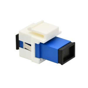 Fiber Optic Keystone Jack Adapter|Coupler SC/UPC Simplex Single Mode OS2 Bule