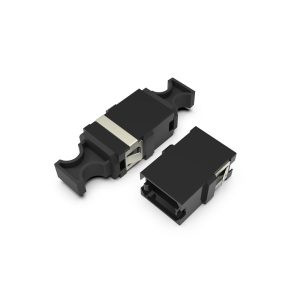 Fiber Optic Adapter|Mating Sleeve MPO/APC 8/12/24 Cores Single Mode OS2 Type A/C Key Up/Key Up Flangeless Short Ear Black