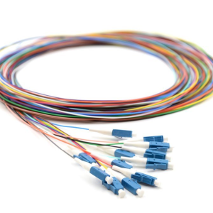 Fiber Optic Patch Cable|Fiber Optic Pigtail 12Colors LC/UPC Single Mode OS2 Corning SMF-28 Ultra 0.9mm LSZH 1m(3ft)